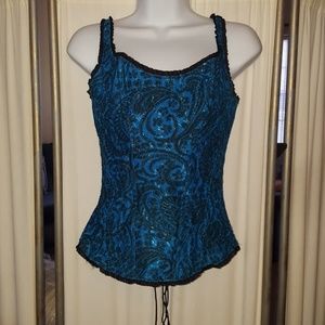 Fredericks of Hollywood corset tank top med.